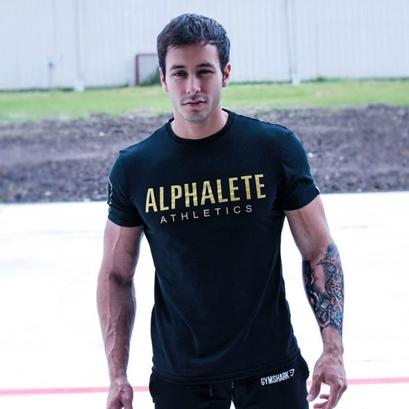Muscle Running Exercise Short Sleeve T-Shirt