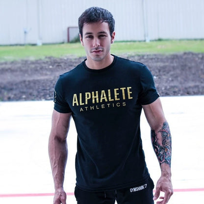 Muscle Running Exercise Short Sleeve T-Shirt
