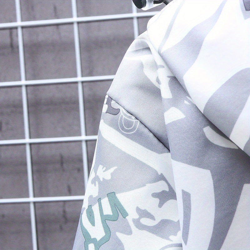 Eco Friendly Graffiti Windbreaker Jackets