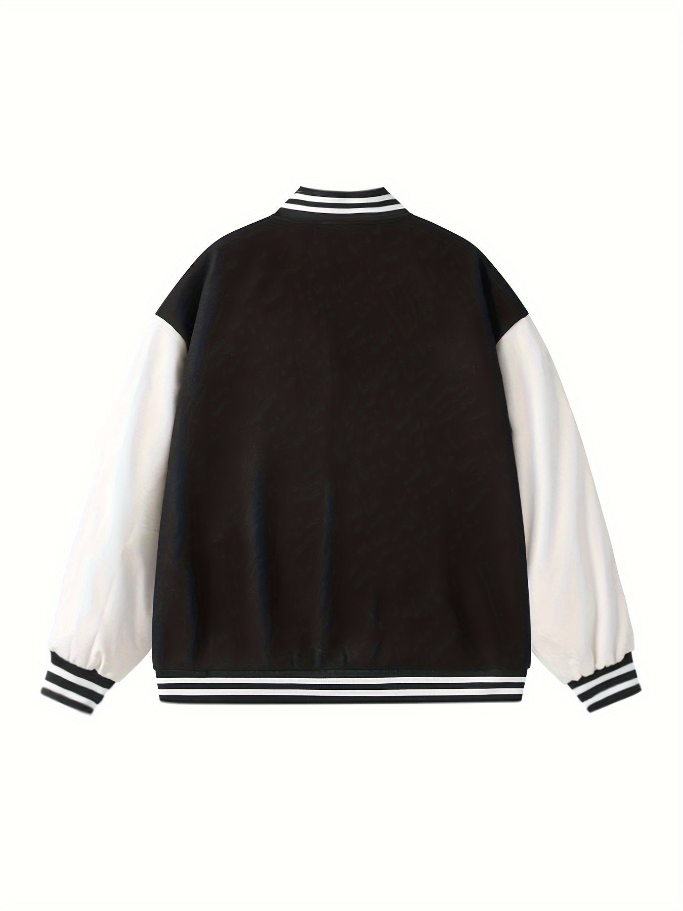 Letter Print Zipper Jacket