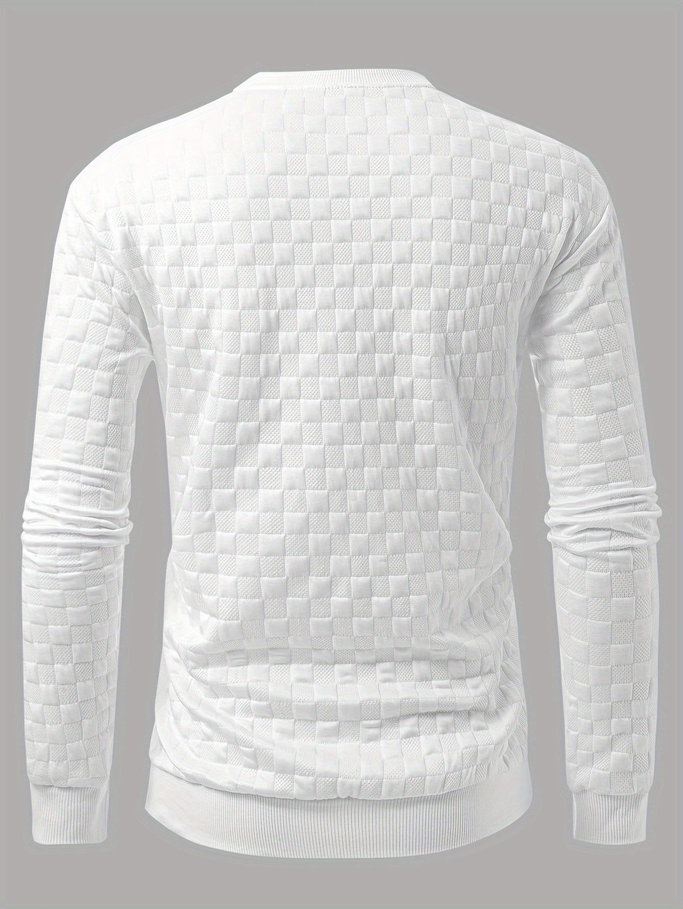 Fashion Stretch Knit Crew Neck Sweatshirt