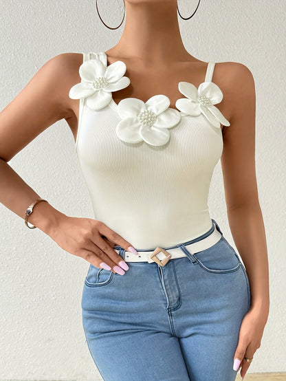 Floral Asymmetrical Camisole Top