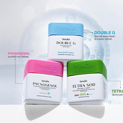BENUTRA TETRA SOD with Astaxanthin CoQ10 Antioxidant Power for Skin Health