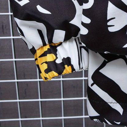 Eco Friendly Graffiti Windbreaker Jackets