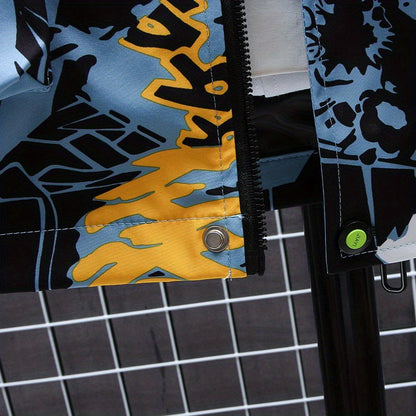 Eco Friendly Graffiti Windbreaker Jackets