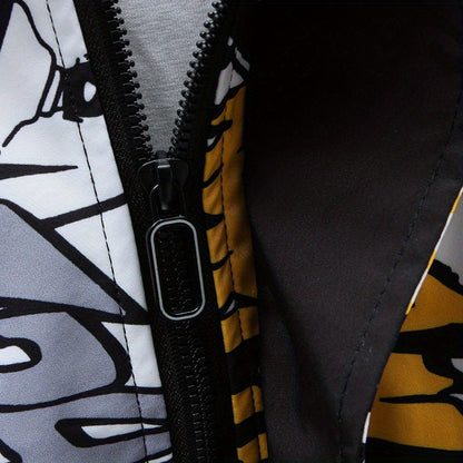 Eco Friendly Graffiti Windbreaker Jackets